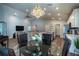 Open concept living space with kitchen, dining area, and living room at 1108 Zion Dr, Haines City, FL 33844
