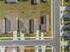 Birds eye view of community houses shows proximity to each other, along with street access at 1998 Sarah St, Winter Haven, FL 33884
