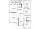 Detailed floor plan showcasing the layout of the home, including bedrooms, bathrooms, kitchen, and living spaces at 225 Babson Dr, Babson Park, FL 33827