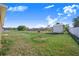 This is a fenced backyard with a storage shed at 238 Lake Eloise Pointe Blvd, Winter Haven, FL 33880