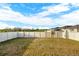 The backyard has a privacy fence and plenty of space at 271 Inman Blvd, Winter Haven, FL 33881