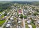 Aerial view of a residential neighborhood with single-Gathering homes and tree-lined streets at 319 Thomas Ave, Frostproof, FL 33843