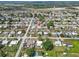 Aerial view of a residential area with single-Gathering homes and green spaces at 319 Thomas Ave, Frostproof, FL 33843