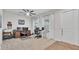 Bright office with neutral carpet, ceiling fan, and natural light at 3217 La Salle St, Winter Haven, FL 33884