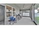 Covered patio featuring outdoor seating and a view of the backyard at 3217 La Salle St, Winter Haven, FL 33884