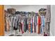 Organized walk-in closet with shelving and hanging rods providing ample storage space at 3217 La Salle St, Winter Haven, FL 33884