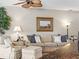 Cozy living room area with neutral-toned decor and plush seating at 4088 Dunmore Dr, Lake Wales, FL 33859