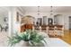 Well-designed kitchen with stainless appliances, island seating and sleek countertops at 819 Seminole Rd, Babson Park, FL 33827