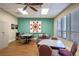 A well lit room with tables and chairs, perfect for social gatherings, classes, or community meetings at 1055 Canary S Cir, Lakeland, FL 33809