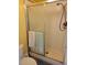 Functional bathroom equipped with a shower and essential amenities, ensuring a clean and convenient space at 121 Bonnie Dr, Auburndale, FL 33823
