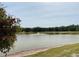 Scenic view of pond with fountain at 1219 Club Cir, Lakeshore, FL 33854