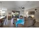 Comfortable living room with an open layout flowing to the kitchen and dining areas at 3710 Plymouth Dr, Winter Haven, FL 33884