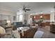 Inviting living room featuring open layout to kitchen with breakfast bar at 3710 Plymouth Dr, Winter Haven, FL 33884