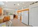 Well-lit kitchen with wood cabinets and a ceiling fan at 3912 Baldwin Ln, Winter Haven, FL 33884
