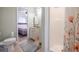 Bathroom with shower and tile floors at 4010 Paw Paw Trl, Lake Wales, FL 33898