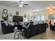 Spacious living room with comfortable seating, tile floors, and ample natural light at 4063 Birkdale Dr, Lake Wales, FL 33859