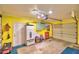 Spacious garage features ample storage, lighting, and a clean, organized layout at 4229 Nandina St, Lake Wales, FL 33898