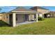 View of the screened-in porch from the backyard at 4610 Yellow Bay Dr, Kissimmee, FL 34758