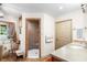 Neutral bathroom with tile flooring, walk-in shower, and ample counter space at 5020 Broadmore Dr, Auburndale, FL 33823