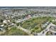 Areal view of the property showing the backyard with a pond at 916 Balmoral Dr, Davenport, FL 33896