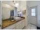 Bathroom featuring granite countertops and a vessel sink at 7726 Ashford Dr, Lakeland, FL 33810
