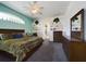 Comfortable primary bedroom with plush carpeting, and a spacious layout, offering a tranquil retreat at 7726 Ashford Dr, Lakeland, FL 33810