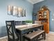 Cozy dining room with a stylish table set, perfect for Gathering meals and gatherings at 1057 Sawgrass Dr, Winter Haven, FL 33884