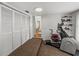 A spacious basement or bonus room with fitness equipment and ample storage at 125 E Graham Park Dr, Haines City, FL 33844