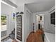 Hallway with white walls, stairs, and closet at 125 E Graham Park Dr, Haines City, FL 33844