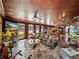 Large living room with water views, unique ceiling, and ornate decor at 125 E Graham Park Dr, Haines City, FL 33844