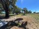 Spacious lot with a mix of grass and sandy patches, with a few trees providing shade at 180 Old Connersville Rd, Bartow, FL 33830