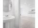 Bathroom featuring vanity and a peek into the kitchen at 3265 Vesara Dr, Davenport, FL 33837