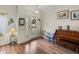 Welcoming foyer with hardwood floors, a decorative front door, and plenty of space for a piano at 4279 Ashton Club Dr, Lake Wales, FL 33859