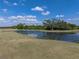 Scenic view of a tranquil pond surrounded by a lush green golf course and mature trees at 4279 Ashton Club Dr, Lake Wales, FL 33859