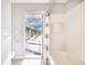 Bathroom featuring a shower/tub combo with tile surround and a view to the lanai area at 508 Starr Ridge Dr, Lake Wales, FL 33898