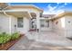 Inviting home entrance featuring stone pavers, well maintained landscaping and a decorative star at 508 Starr Ridge Dr, Lake Wales, FL 33898