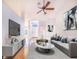 Bright living room featuring hardwood floors, modern furnishings, and neutral color palette at 508 Starr Ridge Dr, Lake Wales, FL 33898