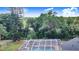 An elevated view of the screened pool from the roof of the house at 508 Starr Ridge Dr, Lake Wales, FL 33898