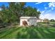 Backyard shed, providing convenient additional storage at 508 Starr Ridge Dr, Lake Wales, FL 33898