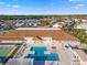 An aerial view shows the pool and clubhouse, with an emphasis on community amenities at 530 Eastlake Dr, Haines City, FL 33844