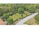 Aerial view of a community park featuring shaded picnic areas and a well-maintained dog park at 5341 Hogan Ln, Winter Haven, FL 33884
