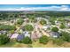 Neighborhood aerial view showing tree-lined streets and beautifully maintained homes at 571 Saint Andrews Rd, Winter Haven, FL 33884
