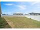Spacious backyard surrounded by a white vinyl fence, great for pets, children, and gardening projects at 730 Colville Pl, Kissimmee, FL 34759
