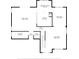 Detailed first-floor floor plan showing layout of kitchen, living room, and laundry areas with dimensions at 780 Gila Dr, Kissimmee, FL 34759