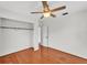 Bedroom with hardwood floors and a closet at 1032 Tower Blvd, Lake Wales, FL 33853
