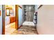 Bathroom with tile floors, a modern shower stall with shelving, and a sink with a vanity at 1432 Libby Rd, Babson Park, FL 33827