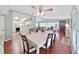 Dining room with direct access to the kitchen and living area at 1534 Longbow Dr, Lakeland, FL 33810