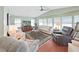 Inviting living room with vaulted ceilings, multiple windows, and comfortable seating arrangement at 1534 Longbow Dr, Lakeland, FL 33810