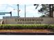 Sign at the entrance of Cypresswood Golf & Country Club, inviting the public to the golf course at 1602 Eagle Pond Dr # 1602, Winter Haven, FL 33884