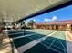 Outdoor shuffleboard courts with shaded seating areas for community enjoyment at 2055 S Floral Ave # 11, Bartow, FL 33830